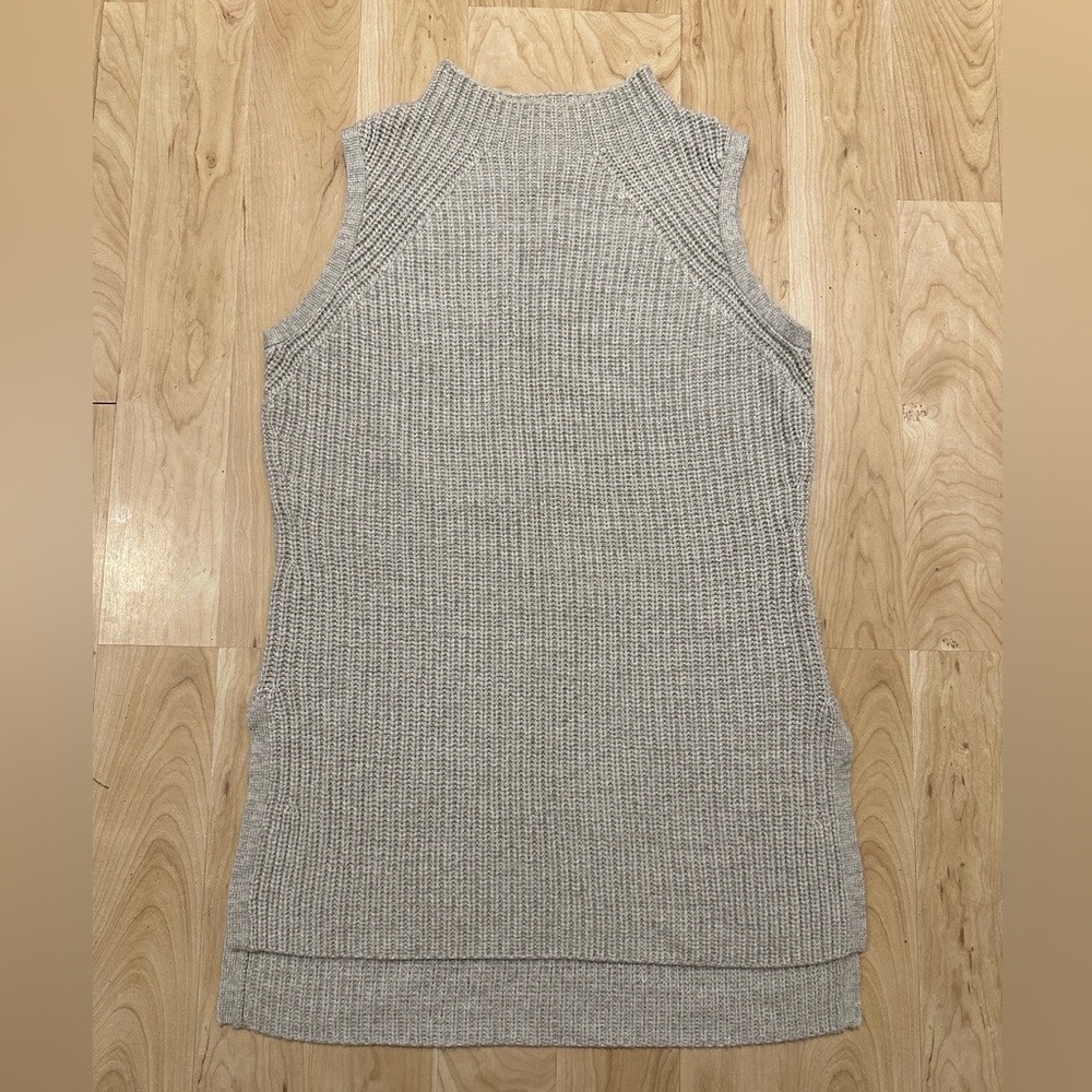 Toad & Co tunic sweater vest, beige, M